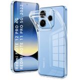 URUCHI Crystal Şeffaf Kılıf Redmi Note 12 Pro 4G / Note 11 Pro 5G 2022 için, [Sararma Önleyici] [Kamera Koruma] [Askeri Sınıf Düşme Testi] Şeffaf Şok Geçirmez Koruyucu Yumuşak Silikon İnce Kapak