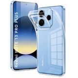 URUCHI Crystal Şeffaf Kılıf Redmi Note 13 Pro Plus için, [Sararma Önleyici] [Kamera Koruma] [Askeri Sınıf Düşme Testi] Şeffaf Şok Geçirmez Koruyucu Yumuşak Silikon İnce Kapak