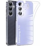 URUCHI Crystal Şeffaf Kılıf Samsung A70 için, [Sararma Önleyici] [Kamera Koruma] [Askeri Sınıf Düşme Testi] Şeffaf Şok Geçirmez Koruyucu Yumuşak Silikon İnce Kapak