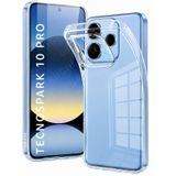 URUCHI Crystal Şeffaf Kılıf Tecno Spark 10 Pro için, [Sararma Önleyici] [Kamera Koruma] [Askeri Sınıf Düşme Testi] Şeffaf Şok Geçirmez Koruyucu Yumuşak Silikon İnce Kapak