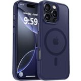 URUCHI Güçlü Manyetik iPhone 13 Pro Max Telefon Kılıfı, [Mag-Safe ile Uyumlu] [Askeri Düzey Düşme Koruması] [Güçlü Silikon Kenarlar] İnce Yarı Saydam Mat Koruyucu Kılıf, Lacivert