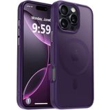 URUCHI Güçlü Manyetik iPhone 17e / 16e Telefon Kılıfı, [Mag-Safe ile Uyumlu] [Askeri Düzey Düşme Koruması] [Güçlü Silikon Kenarlar] İnce Yarı Saydam Mat Koruyucu Kılıf, Mor