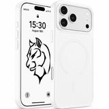 URUCHI Güçlü Manyetik Telefon Kılıfı, iPhone 18 Pro Max / 17 Pro Max, [Mag-Safe ile Uyumlu] [Askeri Düzey Düşme Koruması] [Güçlü Silikon Kenarlar] İnce Yarı Saydam Mat Koruyucu Kılıf (Beyaz)