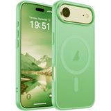 URUCHI Güçlü Manyetik Telefon Kılıfı, [Mag-Safe ile Uyumlu] [Askeri Düzey Düşme Koruması] [Güçlü Silikon Kenarlar] İnce Yarı Saydam Mat Koruyucu Kılıf (Açık Yeşil, iPhone 17 Air)
