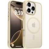 URUCHI Güçlü Manyetik Telefon Kılıfı, [Mag-Safe ile Uyumlu] [Askeri Düzey Düşme Koruması] [Güçlü Silikon Kenarlar] İnce Yarı Saydam Mat Koruyucu Kılıf (Bej, iPhone 14 Pro Max 6,7 inç)
