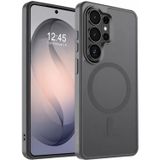URUCHI Güçlü Manyetik Telefon Kılıfı, [Mag-Safe ile Uyumlu] [Askeri Düzey Düşme Koruması] [Güçlü Silikon Kenarlar] İnce Yarı Saydam Mat Koruyucu Kılıf (Gri, Samsung S24 Ultra)