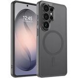 URUCHI Güçlü Manyetik Telefon Kılıfı, [Mag-Safe ile Uyumlu] [Askeri Düzey Düşme Koruması] [Güçlü Silikon Kenarlar] İnce Yarı Saydam Mat Koruyucu Kılıf (Gri, Samsung S24 Ultra)