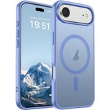 URUCHI Güçlü Manyetik Telefon Kılıfı, [Mag-Safe ile Uyumlu] [Askeri Düzey Düşme Koruması] [Güçlü Silikon Kenarlar] İnce Yarı Saydam Mat Koruyucu Kılıf (İndigo Mavi, iPhone 17 Air)