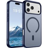 URUCHI Güçlü Manyetik Telefon Kılıfı, [Mag-Safe ile Uyumlu] [Askeri Düzey Düşme Koruması] [Güçlü Silikon Kenarlar] İnce Yarı Saydam Mat Koruyucu Kılıf (Lacivert, iPhone 17 Pro Max)