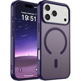 URUCHI Güçlü Manyetik Telefon Kılıfı, [Mag-Safe ile Uyumlu] [Askeri Düzey Düşme Koruması] [Güçlü Silikon Kenarlar] İnce Yarı Saydam Mat Koruyucu Kılıf (Mor, iPhone 17 Pro Max)