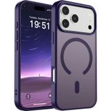 URUCHI Güçlü Manyetik Telefon Kılıfı, [Mag-Safe ile Uyumlu] [Askeri Düzey Düşme Koruması] [Güçlü Silikon Kenarlar] İnce Yarı Saydam Mat Koruyucu Kılıf (Mor, iPhone 17 Pro)