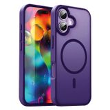 URUCHI Güçlü Manyetik Telefon Kılıfı, [Mag-Safe ile Uyumlu] [Askeri Düzey Düşme Koruması] [Güçlü Silikon Kenarlar] İnce Yarı Saydam Mat Koruyucu Kılıf (Mor, iPhone 17)