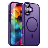 URUCHI Güçlü Manyetik Telefon Kılıfı, [Mag-Safe ile Uyumlu] [Askeri Düzey Düşme Koruması] [Güçlü Silikon Kenarlar] İnce Yarı Saydam Mat Koruyucu Kılıf (Mor, iPhone 17)