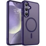 URUCHI Güçlü Manyetik Telefon Kılıfı, [Mag-Safe ile Uyumlu] [Askeri Düzey Düşme Koruması] [Güçlü Silikon Kenarlar] İnce Yarı Saydam Mat Koruyucu Kılıf (Mor, Samsung S26)