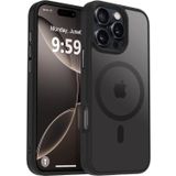 URUCHI Güçlü Manyetik Telefon Kılıfı, [Mag-Safe ile Uyumlu] [Askeri Düzey Düşme Koruması] [Güçlü Silikon Kenarlar] İnce Yarı Saydam Mat Koruyucu Kılıf (Siyah, iPhone 16 Pro Max 6,9 inç)