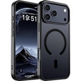 URUCHI Güçlü Manyetik Telefon Kılıfı, [Mag-Safe ile Uyumlu] [Askeri Düzey Düşme Koruması] [Güçlü Silikon Kenarlar] İnce Yarı Saydam Mat Koruyucu Kılıf (Siyah, iPhone 17 Pro)