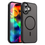 URUCHI Güçlü Manyetik Telefon Kılıfı, [Mag-Safe ile Uyumlu] [Askeri Düzey Düşme Koruması] [Güçlü Silikon Kenarlar] İnce Yarı Saydam Mat Koruyucu Kılıf (Siyah, iPhone 17)