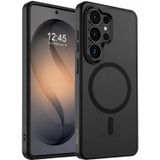 URUCHI Güçlü Manyetik Telefon Kılıfı, [Mag-Safe ile Uyumlu] [Askeri Düzey Düşme Koruması] [Güçlü Silikon Kenarlar] İnce Yarı Saydam Mat Koruyucu Kılıf (Siyah, Samsung S26 Ultra)
