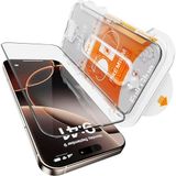URUCHI iPhone 14 Pro Max İle Uyumlu PREMIUM Hizalama Aparatlı ve Takılırken Camın Altında Kesinlikle Toz Bırakmayan Darbelere Karşı Ekstra Güçlü HD Ekran Koruyucu Cam