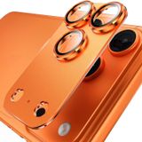 URUCHI iPhone 17 Pro Max için Tasarlanmış Kamera Lens Koruyucu, [1:1 Mükemmel Uyum] Tam Kapsamlı Mat Metal Temperli Cam Kamera Ekran Koruyucu Aksesuar, Kılıf Dostu (Turuncu, iPhone 17 Pro Max)