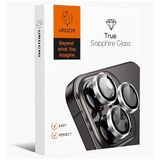 URUCHI Kamera Lens Koruyucu, Safir Cam, Alüminyum Alaşım Çerçeve, Kolay Kurulum, HD Kalite, Güçlü Yapışma, Çubuk Sökme Aparatlı (Gümüş, IP 13/13 Mini)