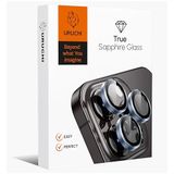 URUCHI Kamera Lens Koruyucu, Safir Cam, Alüminyum Alaşım Çerçeve, Kolay Kurulum, HD Kalite, Güçlü Yapışma, Çubuk Sökme Aparatlı (Sierra Mavi, IP 13 Pro / 13 Pro Max)