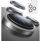 URUCHI Kamera Lens Koruyucu, Safir Cam, Alüminyum Alaşım Çerçeve, Kolay Kurulum, HD Kalite, Güçlü Yapışma, Çubuk Sökme Aparatlı (Titanyum Gri, IP 17 Pro/Pro Max /16 Pro/Pro Max/15 Pro/Pro Max)