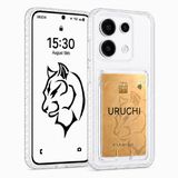 URUCHI Kartlıklı Crystal Şeffaf Kılıf Redmi Note 13 Pro 5G için, [Sararma Önleyici] [Kamera Koruma] [Kart Bölmeli] Şeffaf Şok Geçirmez Koruyucu İnce Kapak