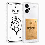 URUCHI Kartlıklı Crystal Şeffaf Kılıf Redmi Note 13 Pro Plus için, [Sararma Önleyici] [Kamera Koruma] [Kart Bölmeli] Şeffaf Şok Geçirmez Koruyucu İnce Kapak