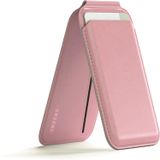 Uruchi Mag-Safe Cüzdan – iPhone 12/13/14/15/16 Serileri için Manyetik Kartlık, Güçlü Mıknatıs, RFID Koruma, Premium Deri, 3 Kart Kapasiteli, Şık & Hafif Tasarım (Pudra Pembe, Modern)
