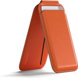 Uruchi Mag-Safe Cüzdan – iPhone 12/13/14/15/16 Serileri için Manyetik Kartlık, Güçlü Mıknatıs, RFID Koruma, Premium Deri, 3 Kart Kapasiteli, Şık & Hafif Tasarım (Turuncu, Modern)