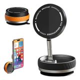 URUCHI Manyetik Araç Telefon Tutucu 360° Döner Başlık – Mekanik Vakumlu Güçlü Sabitleme, Silikon Kaymaz Tutuş, Mag-Safe Uyumlu, Tüm iPhone Serisi ile Uyumlu, Araç İçi Telefon Stand, Siyah