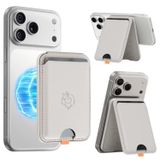 URUCHI Orbit Manyetik Kartlık, iPhone 17/16 / 15/14 / 13/12 Serisi ile Uyumlu Mag-Safe Cüzdan, RFID Korumalı, 3 Kart Kapasiteli, Ayarlanabilir Stand, Güçlü Manyetik Tutuş, Gri