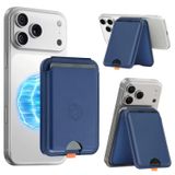 URUCHI Orbit Manyetik Kartlık, iPhone 17/16 / 15/14 / 13/12 Serisi ile Uyumlu Mag-Safe Cüzdan, RFID Korumalı, 3 Kart Kapasiteli, Ayarlanabilir Stand, Güçlü Manyetik Tutuş, Lacivert