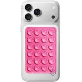 URUCHI Silikon Vantuzlu Telefon Tutucu, Ahtapot Vakumlu Tasarım, Telefon Arkası Kılıf Tutucu, Araç ve Masa Üstü Kullanım, Tüm Cep Telefonu Modellerine Uygun, Şeker Pembe