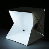 Ürün Çekim Çadırı 22 cm Fotoğraf Stüdyosu Ledli Işık Perdesi - Beyaz