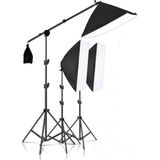 Ürün Reklam Moda Stüdyo Youtube Vlog Tiktok Canlı Yayın Için 50X70CM Softbox 3 Lü Sürekli Işık Seti