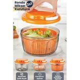 Urve 3 Fonksiyonlu İpli Karıştırıcı El Rondosu Doğrayıcı Salata Kurutucu Blender Seti