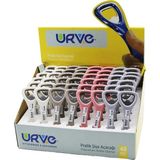 Urve UR-3178 Gökkuşağı Pratik Şişe Kapak Açacak Metal Renkli Plastik Saplı - 48'li Paket
