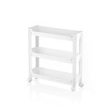Urve Ur-3586 Rafty 3 Katlı Tekerlekli Sepet Organizer Raf Ünitesi 465X145x480 Mm
