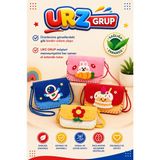Urz Grup 4 Adet Keçe'den Üretilmiş Eğitici Fiğürlü Şık Motor Beceri Gelişimi Çanta Dikiş Kiti Ip Iğne Dahil