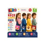 Urz Grup 4 Adet Keçe'den Üretilmiş Eğitici Fiğürlü Şık Motor Beceri Gelişimi Çanta Dikiş Kiti Ip Iğne Dahil