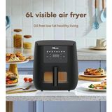 URZ Mi Line 6litre Airfryer Dijital Dokunmatik Ekran Fritöz - Siyah