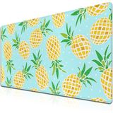 Urzuva Ananas Bliss 80X30 3mm Kalınlık Premium Gaming Oyuncu Mousepad, Anti Slip Xxl Mouse Pad - Çok Renkli
