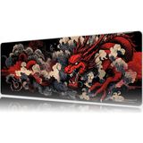 Urzuva Ashen Fang 80X30 3mm Kalınlık Premium Gaming Oyuncu Mousepad, Anti Slip Xxl Mouse Pad - Çok Renkli