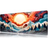Urzuva Aurora Rise 70X30 3mm Kalınlık Premium Gaming Oyuncu Mousepad, Anti Slip Xxl Mouse Pad - Çok Renkli