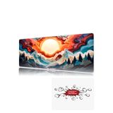 urzuva Aurora Rise 90x40 4MM Kalınlık (TR'de ilk) Premium Gaming oyuncu mousepad, Anti Slip XXL mouse pad