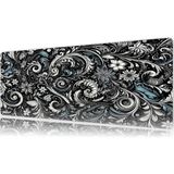 Urzuva Baroque Garden Gaming Oyuncu Xl Mouse Pad Mousepad 80X30 cm 3mm Dikişli Model - 80X30 3mm