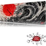 Urzuva Blood And Ink 90X40 4mm Kalınlık Premium Gaming Oyuncu Mousepad, Anti Slip Xxl Mouse Pad - Çok Renkli