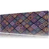 Urzuva Boho Mosaic Gaming Oyuncu Xl Mouse Pad Mousepad 80X30 cm 3mm Dikişli Model - 80X30 3mm
